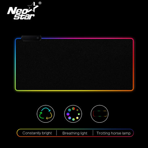 NEO STAR RGB Led Mouse Pad Large mouse pad  USB Wired Lighting Gaming Mousepad