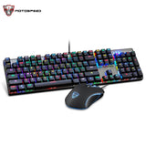 Motospeed CK888 Gaming Mechanical Keyboard + Adjustable DPI Mouse Set